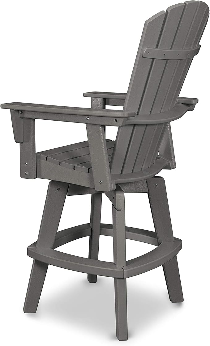 POLYWOOD® Nautical Bar Chair, Black