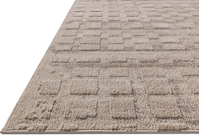 Loloi Amber Lewis Monty Collection MOT-06 Pebble/Beige 2'-7" x 10'-0", .50" Pile Height, Runner Rug