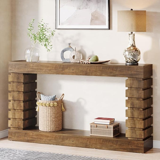 Tribesigns 70.8-Inch Long Console Table, Wood Entryway Table with Storage, Narrow Sofa Table Couch Table for Living Room Entryway Hallway