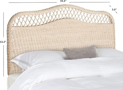 Safavieh Home Collection Sephina White Washed Rattan Headboard (Full)