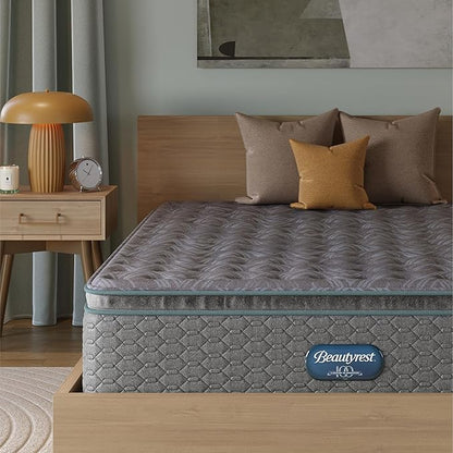 Beautyrest Prime Dream Medium Pillow Top 14.25" Mattress - Full - Durable Pocketed Coil, Support, Pressure Relief, Cooling, Motion Separation; 100 Night Sleep Trial and 10 Year Warranty