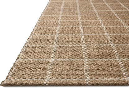 Loloi Chris Loves Julia Fletcher Collection FLE-01 Natural/Ivory 2'-3" x 3'-9", .37" Pile Height, Runner Rug