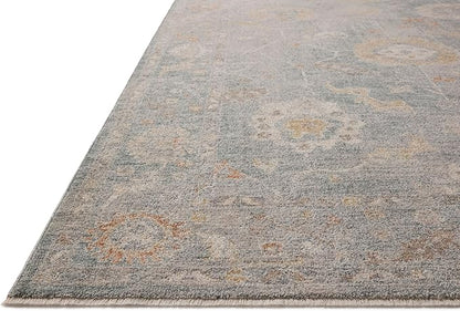 Loloi Chris Loves Julia Louisa Collection LOI-02 Ocean/Sunset 9'-6" x 13'-1", .38" Pile Height, Area Rug