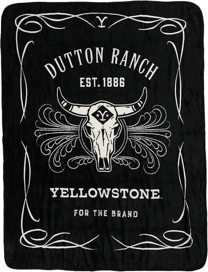 Northwest Yellowstone Silk Touch Throw Blanket, 46" x 60", Whiskey Label