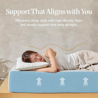 LIFEMENT Basic King Cooling Gel Infused Memory Foam Mattress in a Box | Medium Firm Bed, Fiberglass Free, Certified Pressure Relief Foam, Cooling Comfort Sleep, 8 Inch