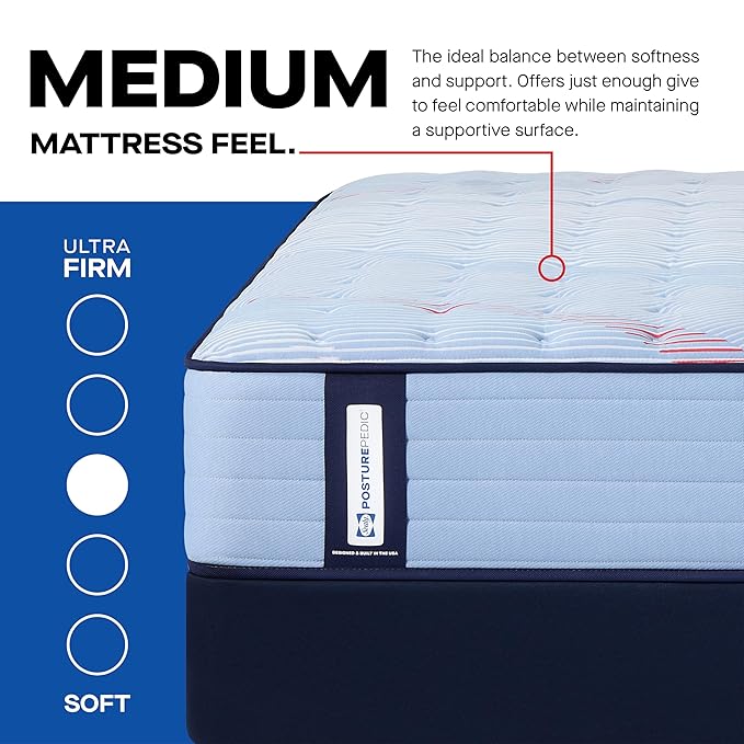 Sealy Posturepedic® Fayette 13" Medium Tight Top Innerspring Mattress - Queen