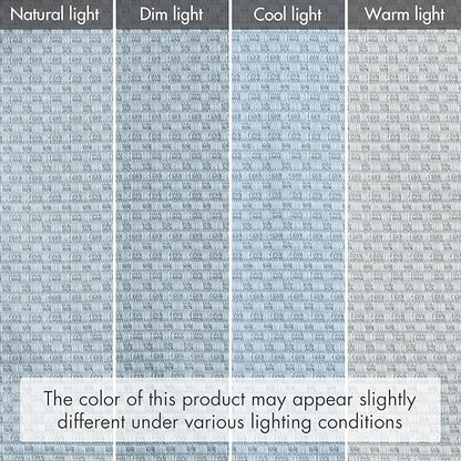 Madison Park Galen Cordless Roman Shade, 35"W x 64"H, Sheen Blue – Room Darkening, Thermal Insulated, Energy Efficient Window Blind with Subtle Sheen Basketweave Fabric for Privacy