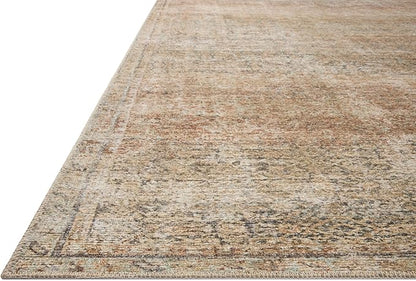 Loloi Amber Lewis Cambria Collection CBR-08 Ocean/Brick 2'-3" x 3'-9" Accent Rug Jute, Neutral, Vintage Style, Antique Tone, Living, Bedroom, Dining, Carpet
