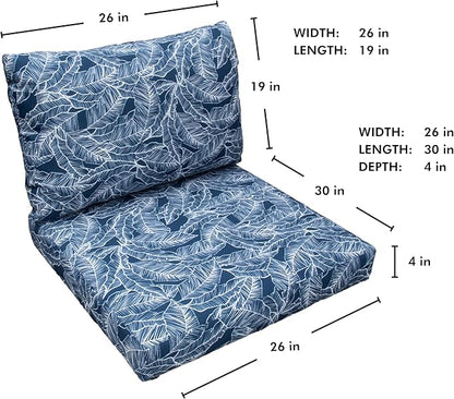 Tommy Bahama Deep Seating Lounge Cushion, 26" X 30" X 4", Pacific Zaffre