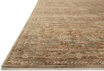 Loloi Magnolia Home by Joanna Gaines Junie Collection JUE-03 Spice/Multi 5'-3" x 5'-3", .38" Pile Height Round Area Rug