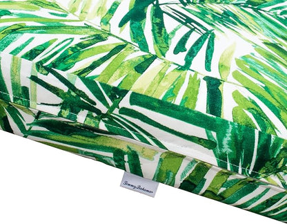 Tommy Bahama Deep Seating Lounge Cushion, 24" X 26" X 4", Coastal Palm Green Leaf