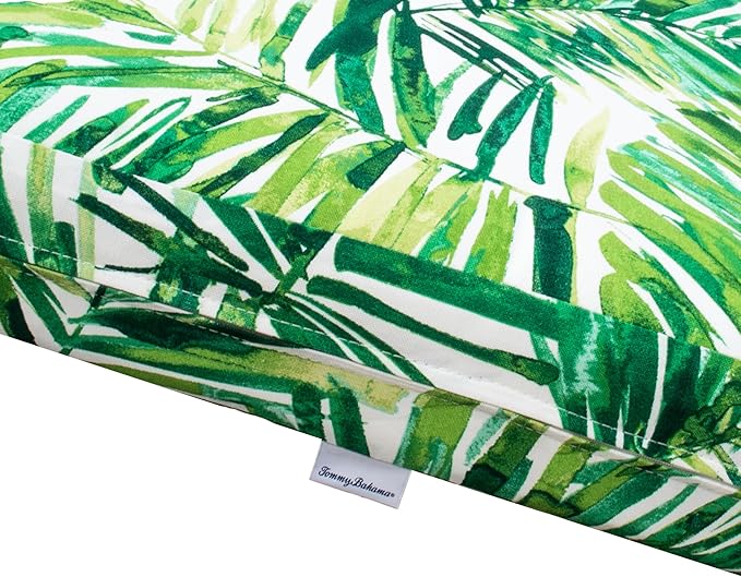 Tommy Bahama Deep Seating Lounge Cushion, 23" X 24" X 4", Coastal Palm Green Leaf
