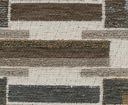 Signature Design by Ashley O'Phannon Casual Right-Arm Facing Herringbone Chenille 2-Piece Sectional with Chaise, Loose Seat Cushions and 2 Throw Pillows, Gray