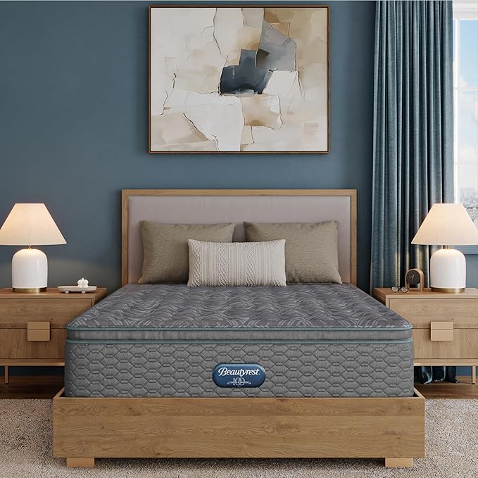 Beautyrest Prime Dream Medium Pillow Top 14.25" Mattress - Twin - Durable Pocketed Coil, Support, Pressure Relief, Cooling, Motion Separation; 100 Night Sleep Trial and 10 Year Warranty