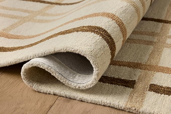 Loloi Magnolia Home by Joanna Gaines Waylon Collection WAY-01 Natural/Bark 8'-6" x 11'-6" Area Rug