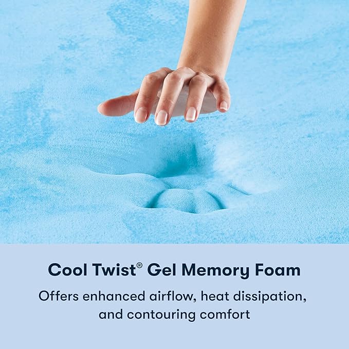 Serta Sleeptrue Firm 12" Queen Memory Foam Mattress in a Box, Cooling, Breathable, and Pressure Relieving - 100 Night Trial, CertiPUR-US Certified and 10 Year Limited Warranty