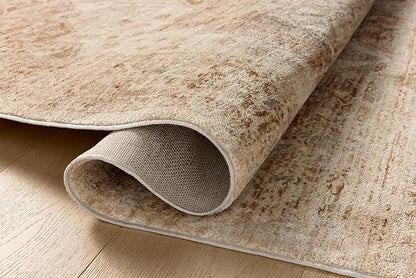 Loloi Magnolia Home by Joanna Gaines Junie Collection JUE-04 Natural/Clay 7'-10" x 10'-2", .38" Pile Height, Area Rug