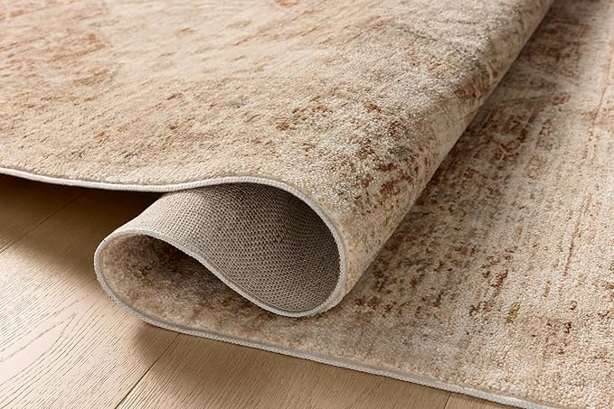 Loloi Magnolia Home by Joanna Gaines Junie Collection JUE-04 Natural/Clay 9'-6" x 13', .38" Pile Height, Area Rug