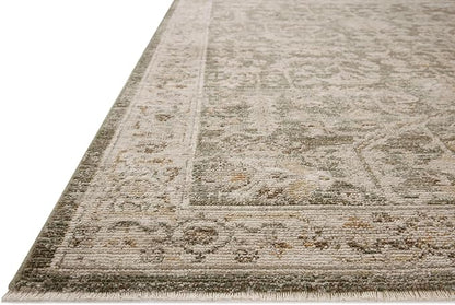 Loloi Magnolia Home by Joanna Gaines Pace Collection PAC-06 Forrest/Natural 9'-6" x 9'-6" Round Area Rug