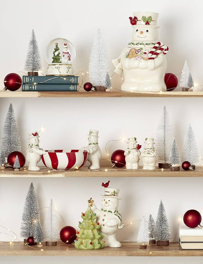 Lenox 896363 Happy Holly Days Treat Bowl, Ivory, Christmas & Holiday Hosting