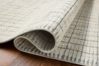 Loloi Amber Lewis Bexley Collection BEX-04 Slate/Natural 4'-0" x 6'-0" Accent Rug Neutral, Textured, Living, Bedroom, Dining, Carpet