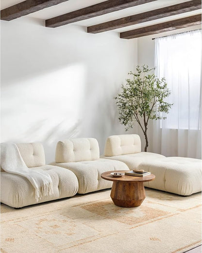 Livabliss x Becki Owens Solana Medallion Area Rug , 6'7" x 9', Peach
