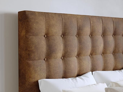 Bomber Jacket Brown Sutton Queen Headboard