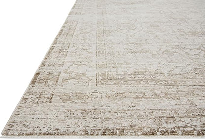 Loloi Amber Lewis Honora Collection HON-01 Ivory/Natural 2'-7" x 8'-0" Runner Rug