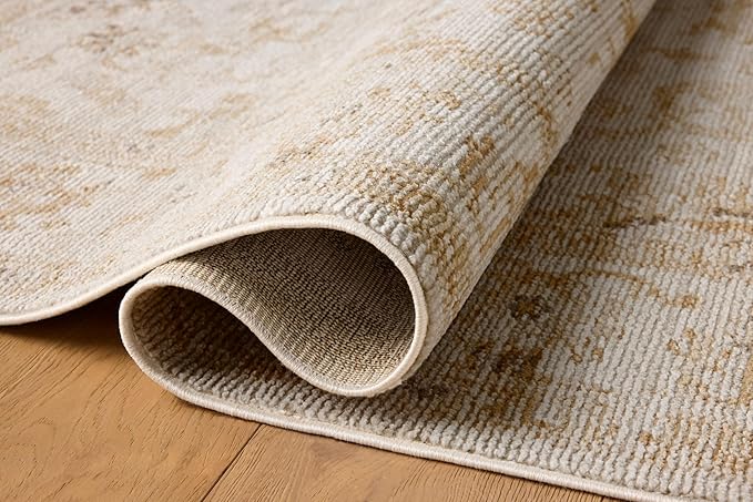 Loloi Magnolia Home by Joanna Gaines Pace Collection PAC-02 Natural/Gold 2'-6" x 12'-0" Runner Rug