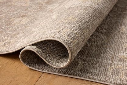 Loloi Magnolia Home by Joanna Gaines Pace Collection PAC-03 Taupe/Wheat 2'-6" x 10'-0" Runner Rug