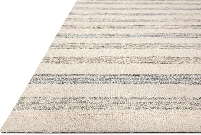 Loloi Chris Loves Julia Chris Collection CHR-05 Ivory/Slate 2'-6'' x 9'-9'', .50" Pile Height, Runner Rug