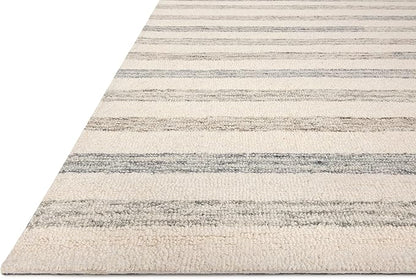Loloi Chris Loves Julia Chris Collection CHR-05 Ivory/Slate 2'-3'' x 3'-9'', .50" Pile Height, Accent Rug