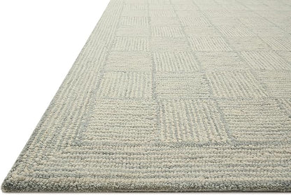Loloi Chris Loves Julia Francis Collection FRA-03 Silver/Sky 7'-9" x 9'-9" Area Rug