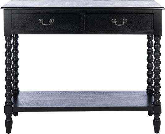 SAFAVIEH Home Collection Athena Black 2-Drawer Console Table