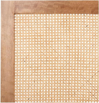 SAFAVIEH Home Collection Vienna Natural Cane Twin Headboard Platform, Single