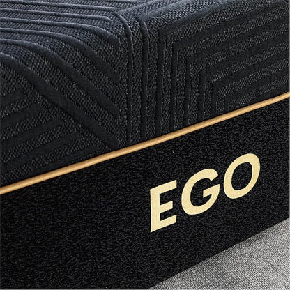 EGOHOME 14 Inch Full Memory Foam Mattress for Back Pain, Cooling Copper Gel Bed in a Box, Foam Made in USA, CertiPUR-US Certified, Therapeutic Medium Firm, Double 54x75x14 Black