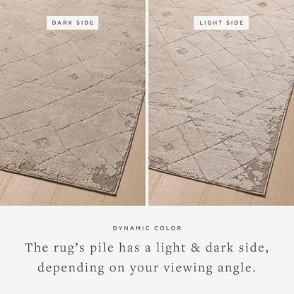 Loloi Amber Lewis Monty Collection MOT-05 Beige/Natural 2'-7" x 4', .50" Pile Height, Area Rug