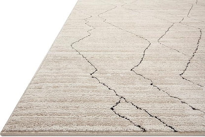Loloi Darby Collection DAR-03 Sand/Charcoal 2'-7" x 10'-0" Runner Rug
