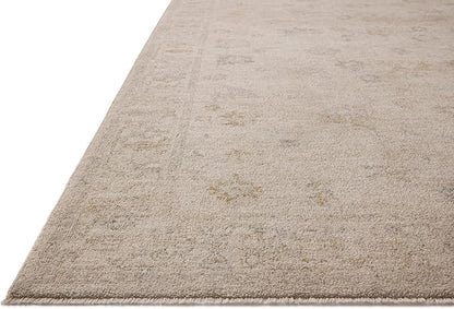 Loloi Chris Loves Julia Louisa Collection LOI-01 Oatmeal/Stone 5'-3" x 7'-6", .38" Pile Height, Area Rug