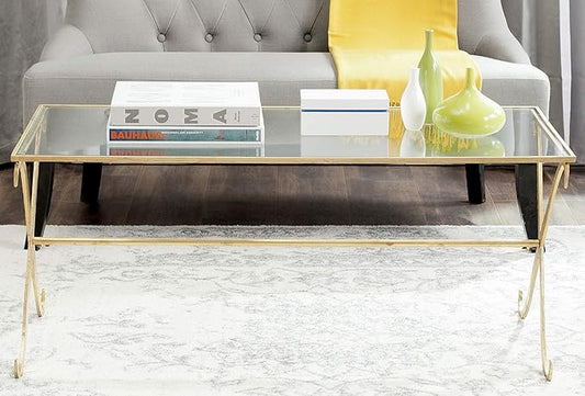 SAFAVIEH Home Collection Lavar Gold Coffee Table