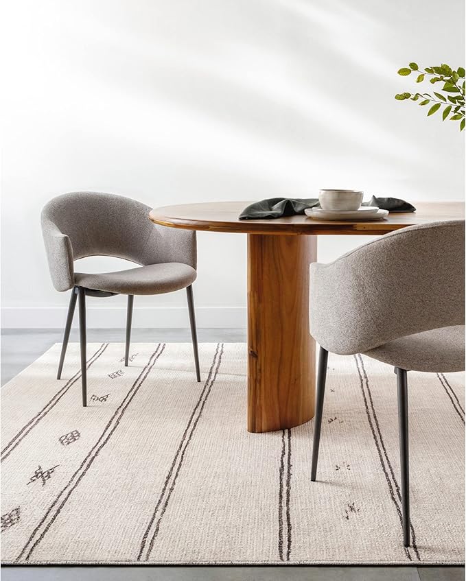 Livabliss x Becki Owens Rivi Moroccan Area Rug , 2'2" x 3'9", Ivory/Black