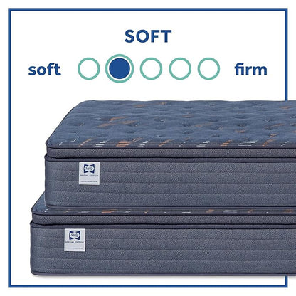 Sealy Warner 14" Soft Pillowtop Innerspring Mattress - California Twin