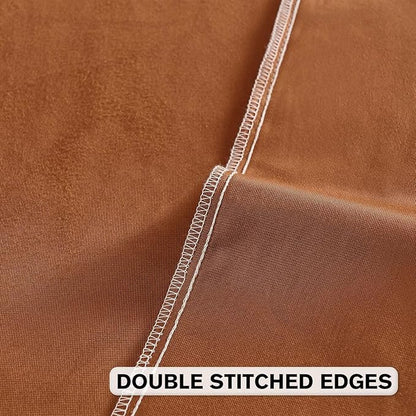 FUTEI Rust Velvet Throw Pillow Covers 16x16 Inch Set of 2,Soft Embossed Leaf-Relief Textured Cushion Cases,Natural Home Decor for Couch Living Room