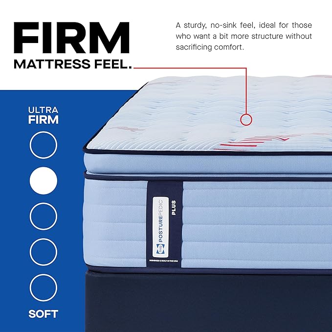 Sealy Posturepedic® Plus Glenshaw 15" Firm Pillowtop Innerspring Mattress - Twin
