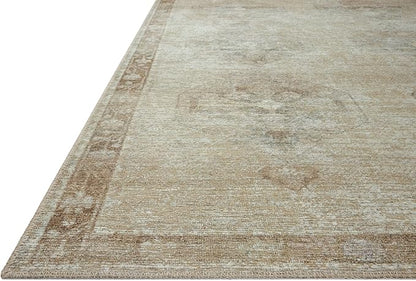 Loloi Amber Lewis Cambria Collection CBR-02 Mist/Natural 7'-6" x 9'-6" Area Rug Jute, Neutral, Vintage Style, Antique Tone, Living, Bedroom, Dining, Carpet