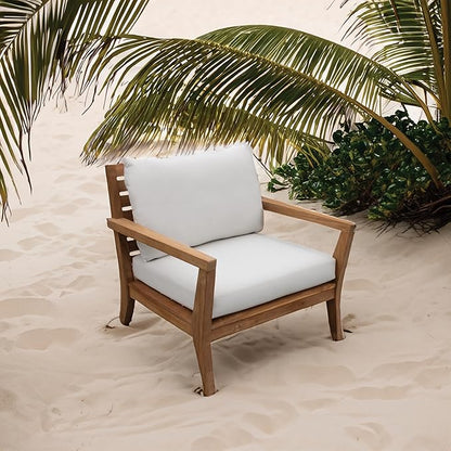 Tommy Bahama Deep Seating Lounge Cushion, 26" X 26" X 4", Bamboo Bay Bone