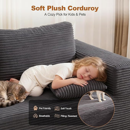L-Shape Cloud Modular Sectional Sofa Couch,Modern Boneless Sectional Couch with Deep Seat,Upholstered Couches for Living Room Bedroom,No Assembly Required,Grey