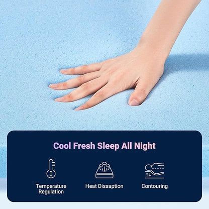Avenco 12 Inch King Size Mattress, Hybrid Mattress with Smarts Coil™ Pocket Springs for Targeted Support and NanoGel™ Memory Foam for Cool Night Sleep & Motion Isolation, CertiPUR-US Certified