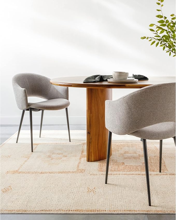 Livabliss x Becki Owens Solana Medallion Area Rug , 3'11" x 5'7", Peach