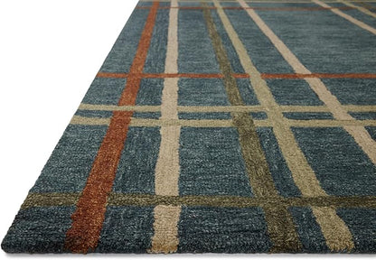 Loloi Magnolia Home by Joanna Gaines Waylon Collection WAY-01 Denim/Multi 9'-3" x 13' Area Rug
